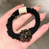 BLK | ヘアゴム ビジュー ヘアアクセサリー | VICTORIA