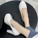 WHT | パンプス チャンキーヒール エナメル | VICTORIA