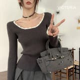 春ニット リブニット 長袖 | VICTORIA | 詳細画像2