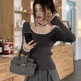 春ニット リブニット 長袖 | VICTORIA | 詳細画像5