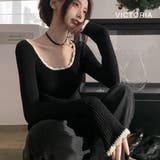 春ニット リブニット 長袖 | VICTORIA | 詳細画像8