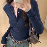 ヘンリーネック レディース Tシャツ | VICTORIA | 詳細画像9