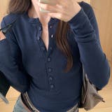 ヘンリーネック レディース Tシャツ | VICTORIA | 詳細画像11