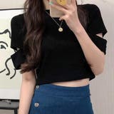 カットアウト ハイネック Tシャツ | VICTORIA | 詳細画像7