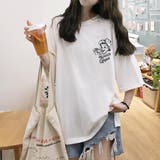 WHT | プリント オーバーサイズ Tシャツ | VICTORIA
