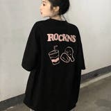 BLK | バックプリント Tシャツ 半袖 | VICTORIA