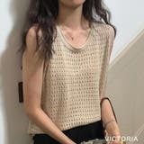 メッシュ ニット トップス | VICTORIA | 詳細画像5