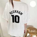 韓国風 オーバーサイズ ナンバープリント | VICTORIA | 詳細画像1