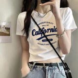 WHT | 韓国ファッション ロゴプリントTシャツ Y2Kファッション | VICTORIA