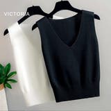 Vネック サマーニット ノースリーブ | VICTORIA | 詳細画像13 
