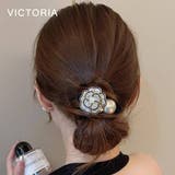 ヘアゴム フラワー シュシュ | VICTORIA | 詳細画像3 