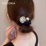 ヘアゴム フラワー シュシュ | VICTORIA | 詳細画像5 