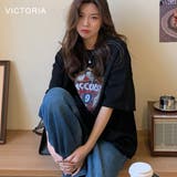 韓国ファッション ロゴプリントTシャツ Tシャツ | VICTORIA | 詳細画像8 