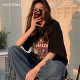 韓国ファッション ロゴプリントTシャツ Tシャツ | VICTORIA | 詳細画像9 