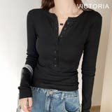 BLK | Tシャツ 長袖 レディース | VICTORIA