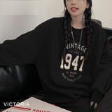 BLK | オーバーサイズ スウェット 裏起毛 | VICTORIA