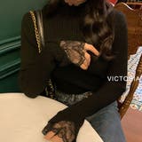 BLK | リブニット トップス レディース | VICTORIA