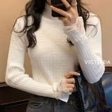 リブニット トップス レディース | VICTORIA | 詳細画像8 