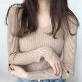Vネック リブニット トップス | VICTORIA | 詳細画像9 