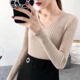 Vネック リブニット トップス | VICTORIA | 詳細画像10 