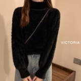 BLK | ニット レディース モヘア風 | VICTORIA