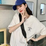 WHT | 【韓国ファッション】Tシャツ 半袖 オーバーサイズ | VICTORIA