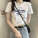【トレンド】Y2Kファッション ロゴクロップドTシャツ レディース | VICTORIA | 詳細画像4