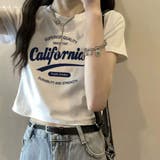 【トレンド】Y2Kファッション ロゴクロップドTシャツ レディース | VICTORIA | 詳細画像5