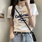 【トレンド】Y2Kファッション ロゴクロップドTシャツ レディース | VICTORIA | 詳細画像6