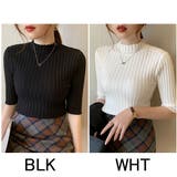 半袖 リブニット 小さめ | VICTORIA | 詳細画像12