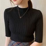 半袖 リブニット 小さめ | VICTORIA | 詳細画像3