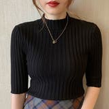 半袖 リブニット 小さめ | VICTORIA | 詳細画像4