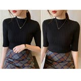 半袖 リブニット 小さめ | VICTORIA | 詳細画像5