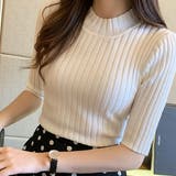 半袖 リブニット 小さめ | VICTORIA | 詳細画像7