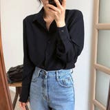 BLK | 韓国ファッション シャツ ベーシック | VICTORIA
