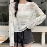 メッシュ ニット 秋 | VICTORIA | 詳細画像10