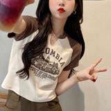 クロップドTシャツ レディース Tシャツ | VICTORIA | 詳細画像8