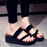 BLK | ビーチサンダル 厚底 サンダル | VICTORIA