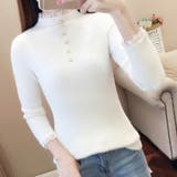 WHT | ハイネック シャギー リブニット | VICTORIA