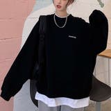 カットソー レイヤード付き ロンT | VICTORIA | 詳細画像12