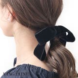 ベルベットリボンヘアゴム ポニーフック デート | VINGTAINE | 詳細画像1 