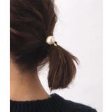 ミニスター付きコットンパールヘアゴム ポニーフック（S） ヘアカフ | VINGTAINE | 詳細画像6 