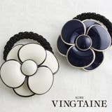 エナメル調ビッグカメリアヘアゴム シンプル ベーシック | VINGTAINE | 詳細画像1