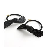 スタッズ風リボンヘアゴム ベーシック ブラック | VINGTAINE | 詳細画像9