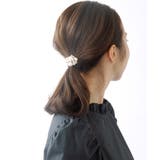 コットンパールビジューヘアカフ ポニーフック ヘアフック | VINGTAINE | 詳細画像3 