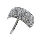 シルバー | ビジューカーブヘアカフ ポニーフック ヘアフック | VINGTAINE