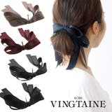 ロングリボンヘアカフ ポニーフック ヘアフック | VINGTAINE | 詳細画像1