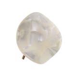 ホワイト | べっ甲風ウェーブプレートヘアカフ ポニーフック ヘアフック | VINGTAINE