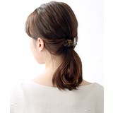 べっ甲風ひねりリボンヘアカフ ポニーフック ヘアフック | VINGTAINE | 詳細画像6