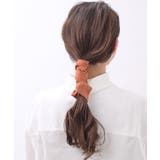 キャメル | ワイヤーポニー 幅広 ヘアゴム | VINGTAINE